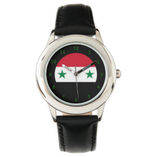 Syrienflagge Armbanduhr