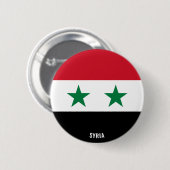 Syrienflagge Charming Patriotic Button (Vorne & Hinten)