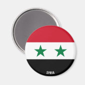 Syrienflagge Charming Patriotic Magnet (Vorderseite/Rückseite)