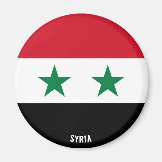 Syrienflagge Charming Patriotic Magnet (Vorne)