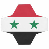 Syrienflagge Fußball (Flach)