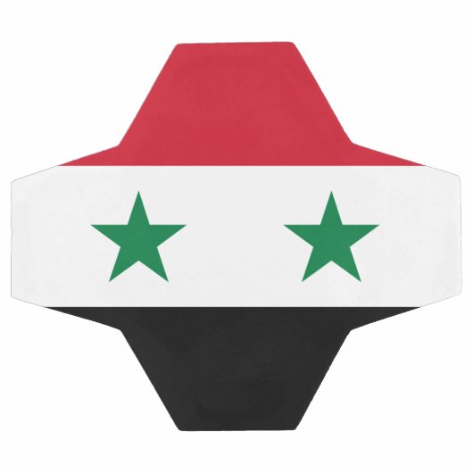 Syrienflagge Fußball (Flach)