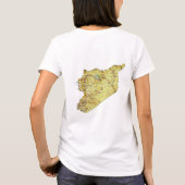 Syrienflagge + Karte + Text-T - Shirt (Rückseite)