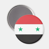 Syrienflagge Magnet (Vorderseite/Rückseite)
