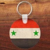 Syrienflagge Not leidender Schlüsselanhänger (Vorderseite)