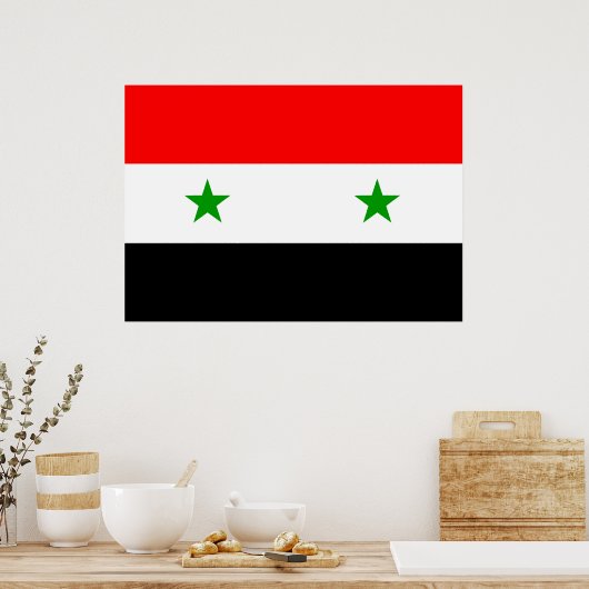 Syrienflagge Poster (Küche)
