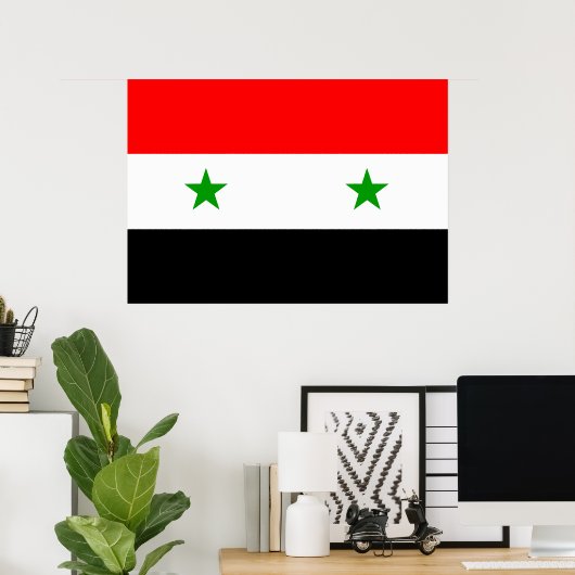 Syrienflagge Poster (Heimbüro)