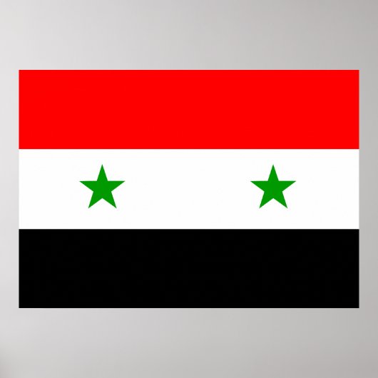 Syrienflagge Poster (Vorne)