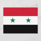 Syrienflagge Postkarte (Vorderseite)