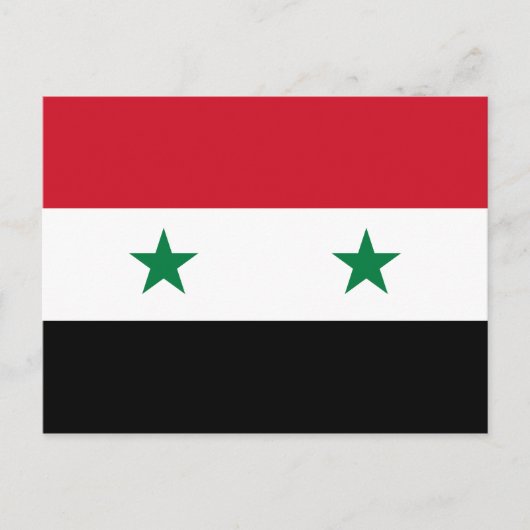 Syrienflagge Postkarte (Vorderseite)