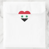 Syrienflagge Splendid Patriotic Herz-Aufkleber (Tasche)