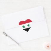 Syrienflagge Splendid Patriotic Herz-Aufkleber (Umschlag)