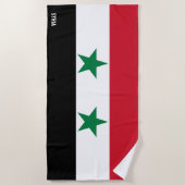 Syrienflagge Splendid Patriotic Strandtuch (Vorderseite)