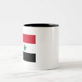 Syrienflagge Zweifarbige Tasse (Mittel)
