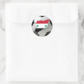 Syriens Fußballfußball Runder Aufkleber (Tasche)