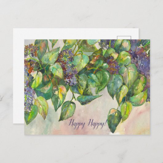 Syringa Postkarte (Vorne/Hinten)