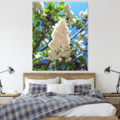 Syringa, White Lilac Blume Tree Leinwanddruck (Insitu (Schlafzimmer))
