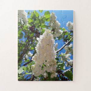 Syringa, White Lilac Blume Tree Puzzle