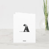 Syringa , White Lilac Flower with Raindrops Karte (Rückseite)