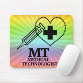 SYRINGE HEART LOGO FOR MT MEDICAL TECHNOLOGIST MOUSEPAD (Mit Mouse)