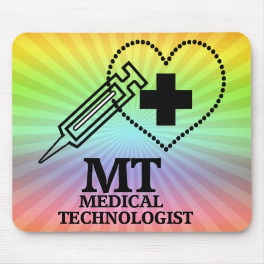 SYRINGE HEART LOGO FOR MT MEDICAL TECHNOLOGIST MOUSEPAD (Vorne)
