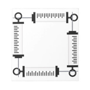 Syringe Notepad Notizblock