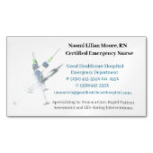 Syringes Hospital Healthcare Registered Nurse Magnetische Visitenkarte (Vorderseite)