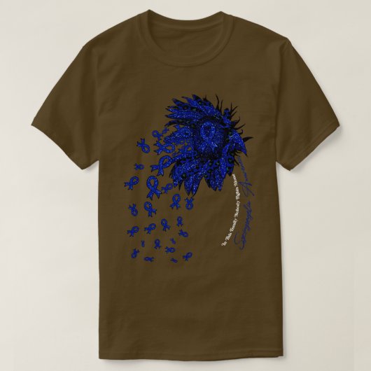 Syringomyelia Bewusstsein Sonnenblume Niemand kämp T-Shirt (Design vorne)