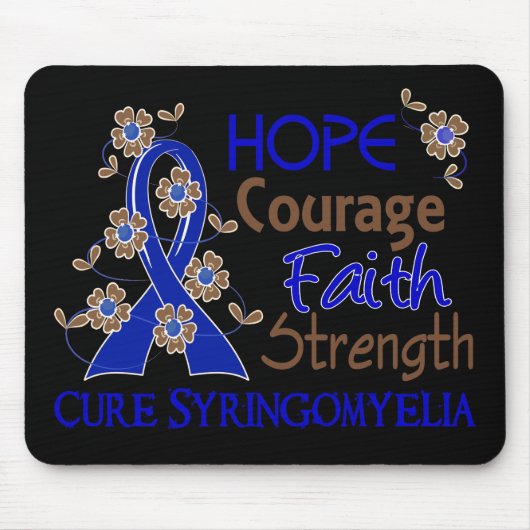 Syringomyelie der Hoffnungs-Mut-Glauben-Stärken-3 Mousepad (Vorne)