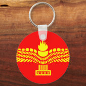 Syrisch-Aramäisches Volk, syrische Flagge Schlüsselanhänger (Vorderseite)