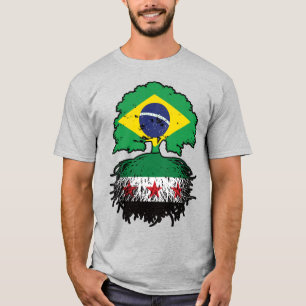 Syrische brasilianische Wurzeln und Kronenbaum T-Shirt