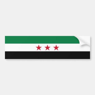 Syrische Flagge Autoaufkleber