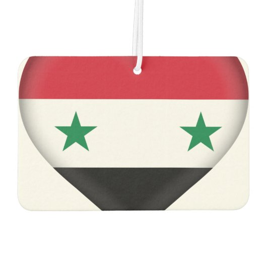 syrische Flagge Autolufterfrischer (Rückseite)