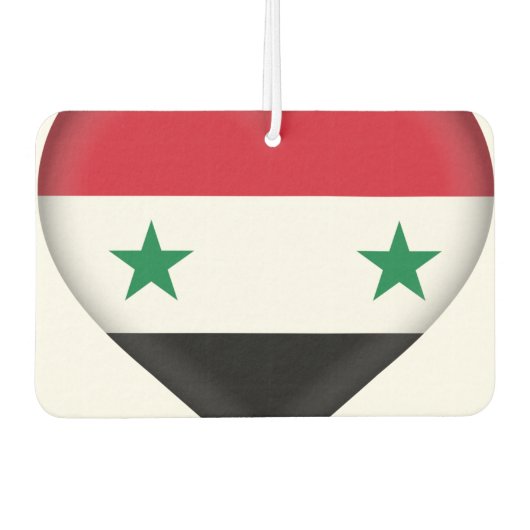 syrische Flagge Autolufterfrischer (Vorderseite)