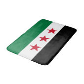 Syrische Flagge Badematte (Schrägansicht)