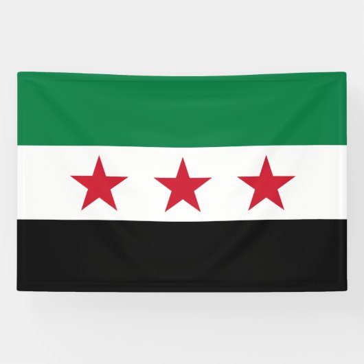 Syrische Flagge Banner (Horizontal)