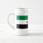 Syrische Flagge Bierglas (Links)