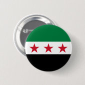 Syrische Flagge Button (Vorne & Hinten)