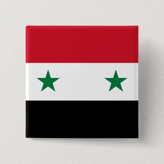 syrische Flagge Button (Vorderseite)