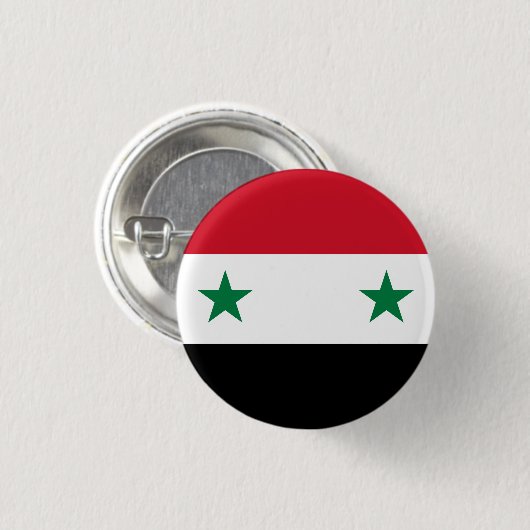 syrische Flagge Button (Vorne & Hinten)