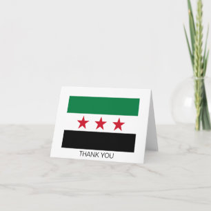 Syrische Flagge Dankeskarte