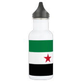 Syrische Flagge Edelstahlflasche (Links)