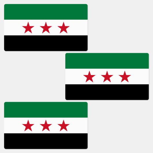 Syrische Flagge Etiketten (Gruppe)