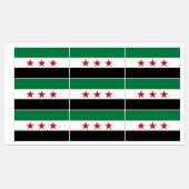 Syrische Flagge Etiketten (Blatt)
