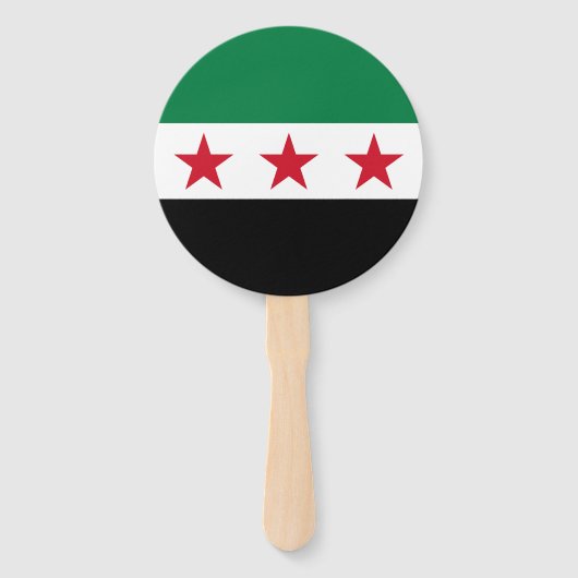 Syrische Flagge Fächer (Vorderseite)