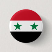 Syrische Flagge, Flagge Syriens Button (Vorderseite)