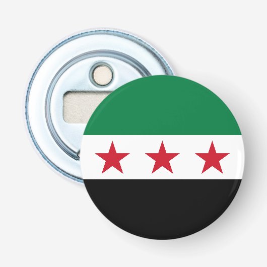 Syrische Flagge Flaschenöffner (Vorderseite)