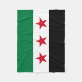 Syrische Flagge Fleecedecke (Vorderseite)