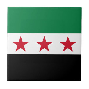 Syrische Flagge Fliese