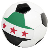 Syrische Flagge Fußball (Dreiviertel)